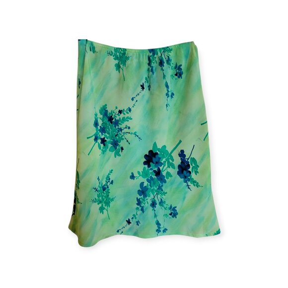 Dynamite Green Blue Vintage Y2K Skirt Size S 100% Polyester Made in Canada - Picture 8 of 8